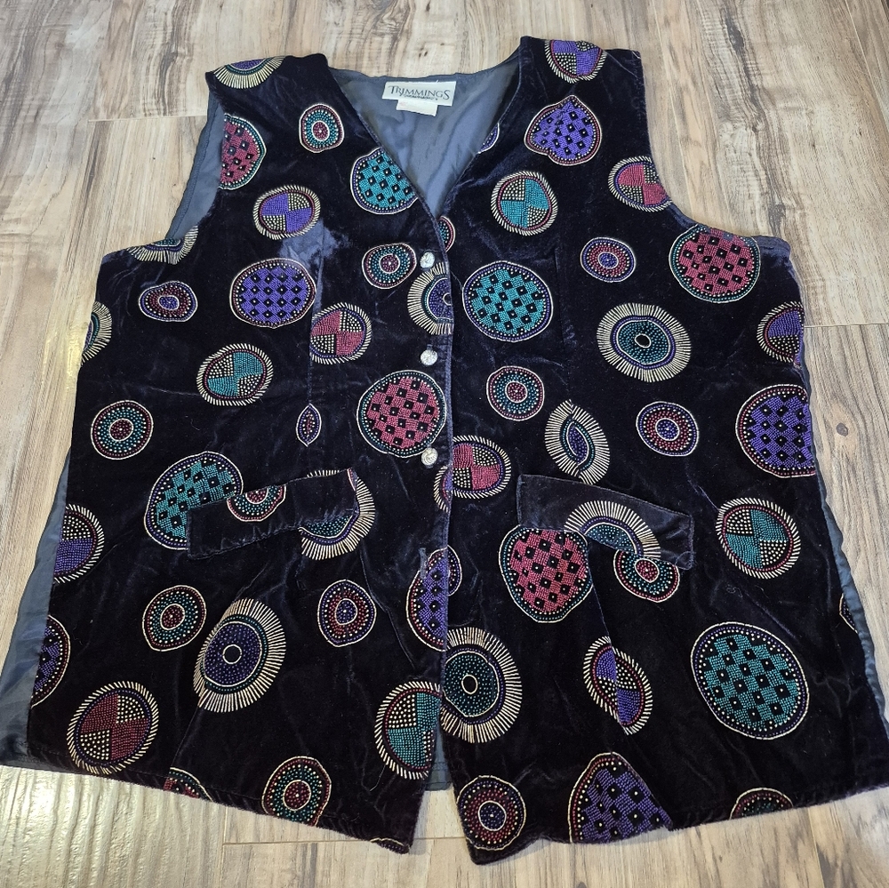 Vintage 90s  Trimmings Womens Vest Size 42